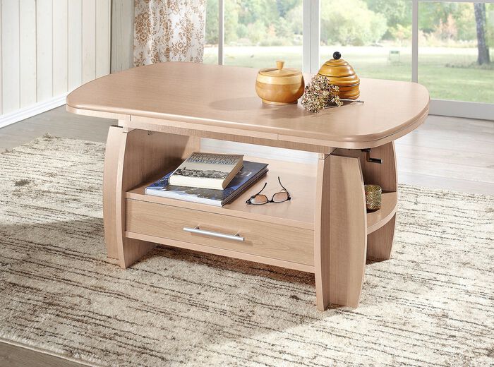 Salontafel met een onderhoudsvriendelijk oppervlak 