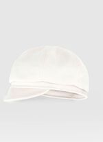 Seeberger, dames krantenjongenspet met smalle klep WIT