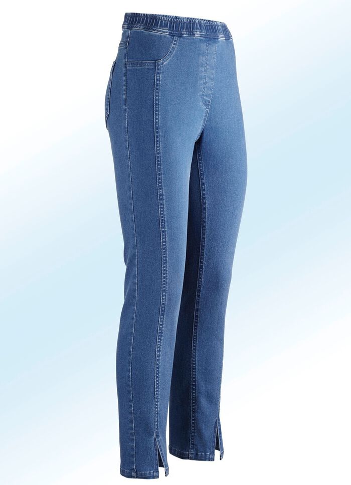 Pull-on-jeans JEANSBLAUW