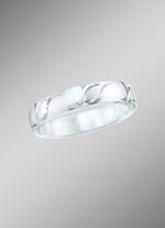 Trouwring met golfgravure 