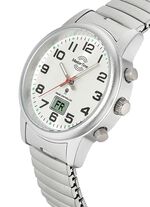 Master Time radiogestuurd dameshorloge met roestvrijstalen trekkoord 