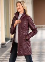 Korte leren jas van &ldquo;Cabrini&rdquo; 