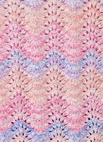 Trui met kleurverloop en glittereffecten 