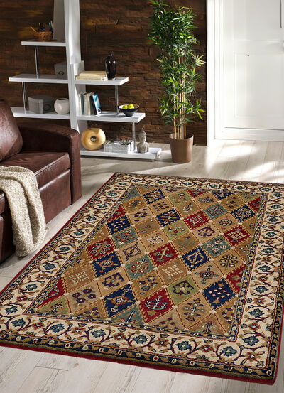 Handgetufte bruggen, galerij en tapijten 