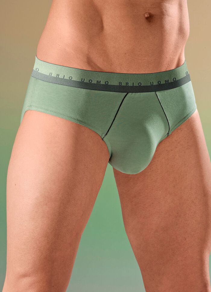 Set van drie slips met elastische tailleband 