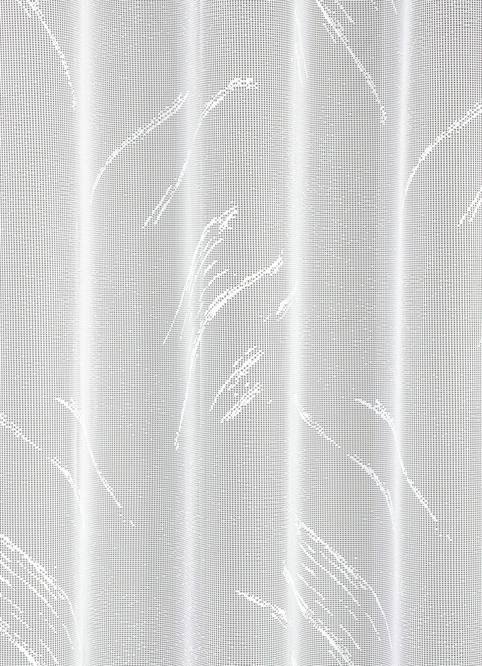 Gordijn met loodveterafsluiting en automatische plooiband 