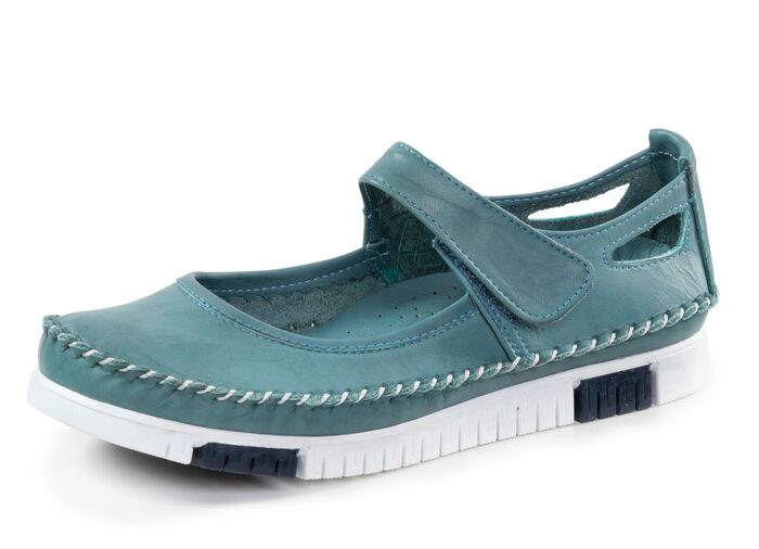 Gemini mocassinpantoffels met subtiele kreukstructuur JEANS