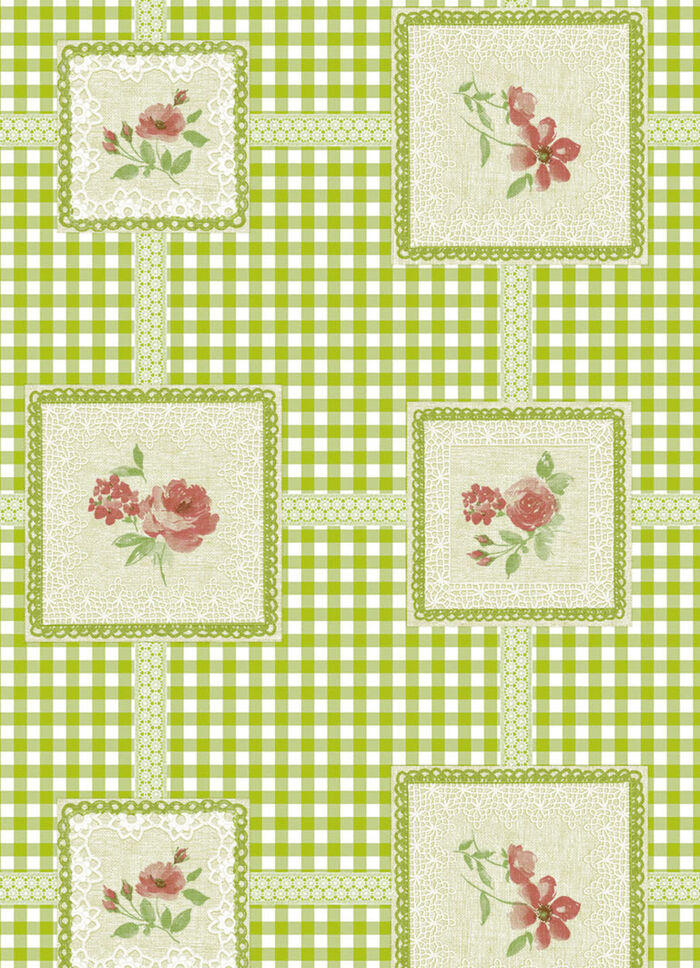 Onderhoudsvriendelijk tafelzeil van tafelzeil GROEN