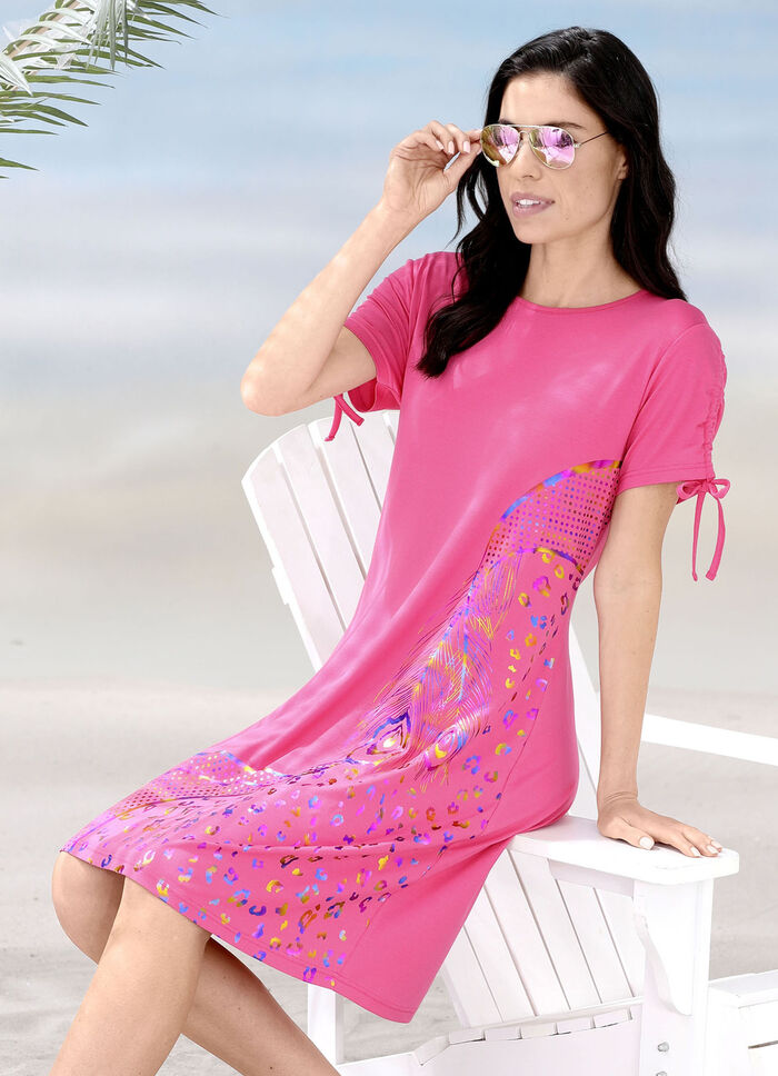 Laurina jurk met glinsterende print ROZE