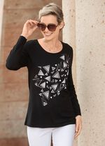 Shirt met contrastprint 