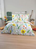 Beddengoedset met bloemenweidemotief 
