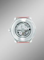 Zeppelin automatisch herenhorloge met roestvrijstalen kast en leren band 