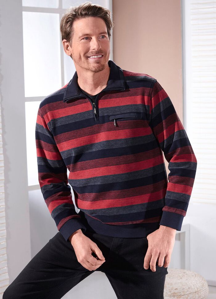 Troyer met gebreide kraag 