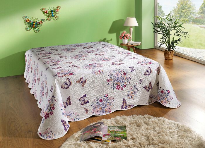 Sprei met een veerachtig design 