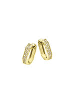 Elegante creolen met diamanten 