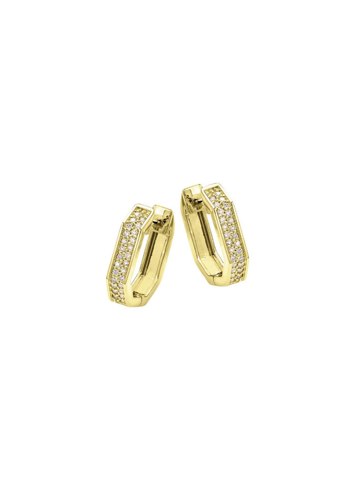 Elegante creolen met diamanten 