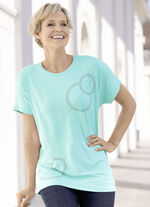 shirt met overlappende schouders 