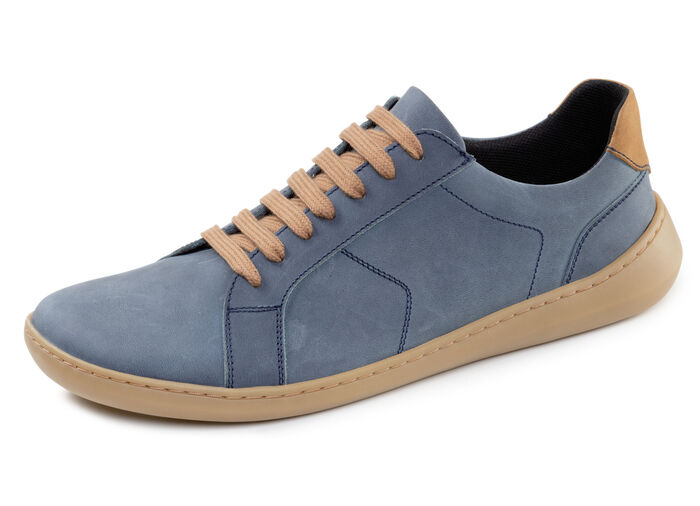 GINO GALANTE, comfortabele herenschoenen op blote voeten, met uitneembaar voetbed JEANS