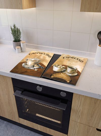Afdekplaten voor cappuccinofornuis, set van 2 