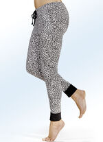 Set van twee slaap- en vrijetijdsbroeken van biologisch katoen met manchetten 