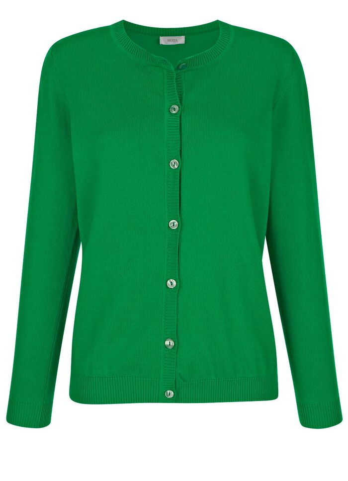 Vest met ronde halslijn 