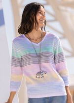 Trui met glitteraccenten 