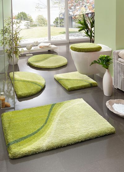 Badkamerset met antislip latex achterkant 