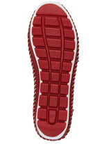 Gemini, klassieke damespantoffels, breedte G, met uitneembaar voetbed WIT-ROOD-MARINEBLAUW