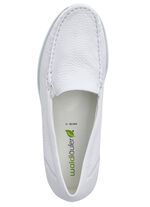 Waldl&auml;ufer, comfortabele damespantoffels, breedte H, met uitneembaar voetbed WIT