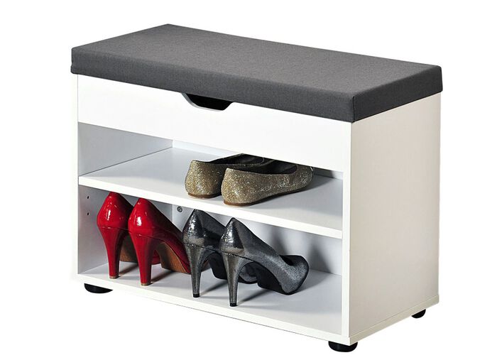 Schoenenbank met zitkussen 