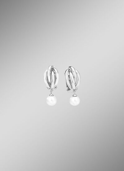 Oorclips met zoetwaterparels 