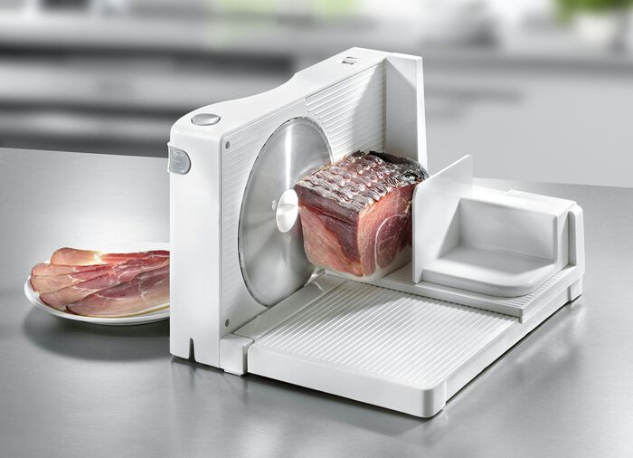 Allessnijder met roestvrijstalen snijschijf WIT