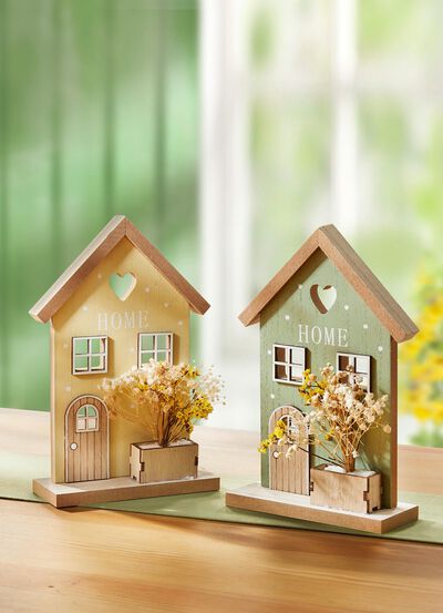 Decoratieve huizen, set van 2 