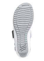 Ranger-sandaal van nappa- en nubuckleer LICHTBLAUW-ZILVER