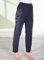 Broek met een geweldig bloemendessin MARINE
