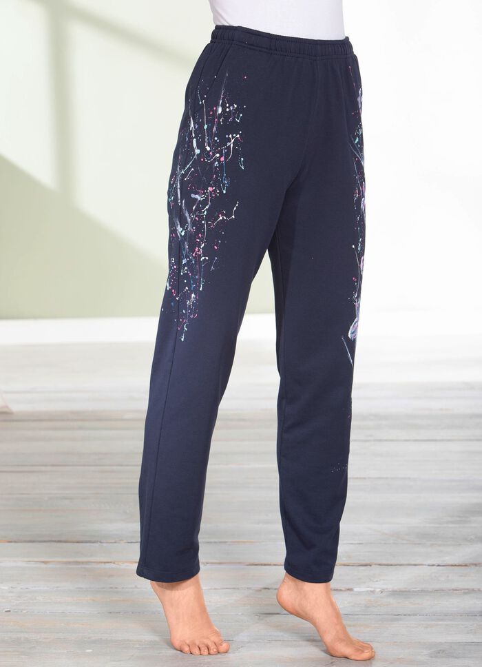 Broek met een geweldig bloemendessin MARINE