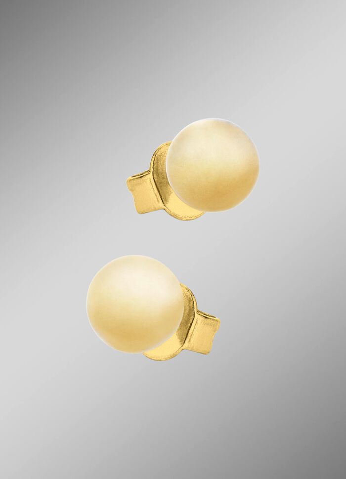 Kleine maar fijne bolvormige oorbellen van titanium 