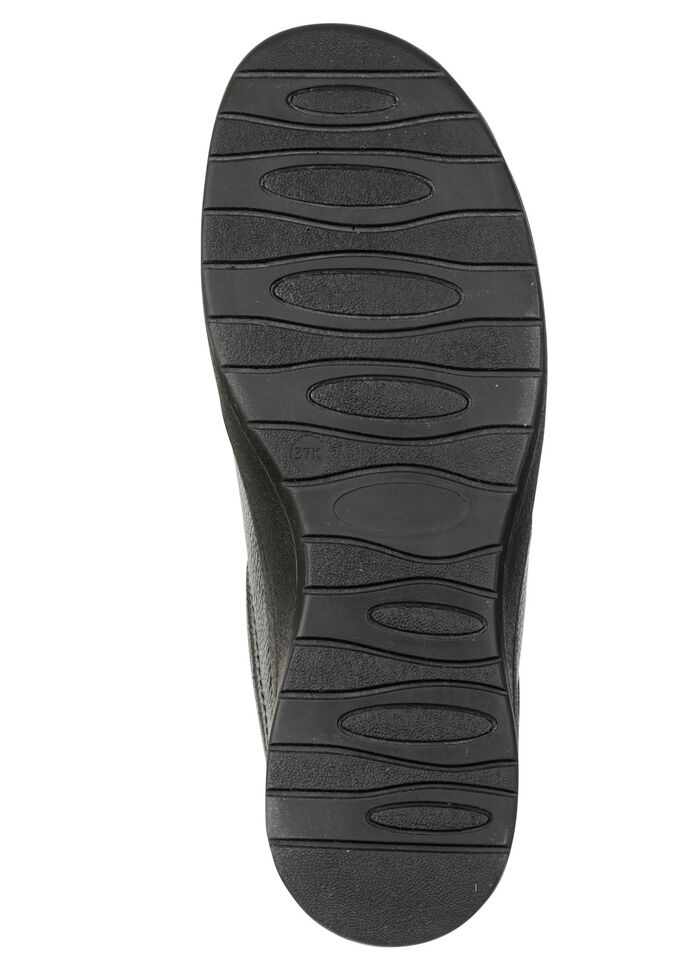 ELENA EDEN, comfortabele damespantoffels, breedte K, met uitneembaar voetbed SCHWARZ