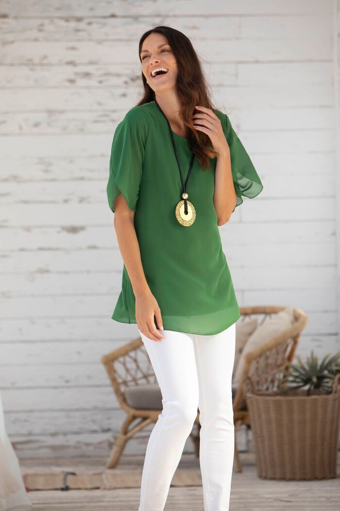 Effen gekleurde tuniek 