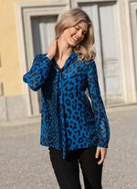 Blouse met stropdas in 2 kleuren 