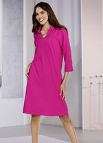 Set van twee nachthemden, knielengte met overhemdkraag