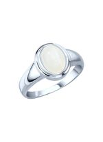 Damesring met echte maansteen 