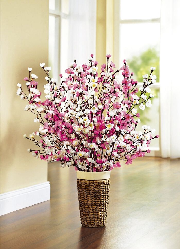 Kersenbloesemtakken, set van 5 WIT