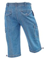 Denim bermudashort met cargozakken in 3 kleuren LICHTJEANS