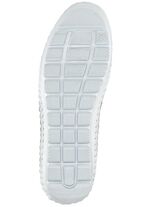 Gemini, zomer enkellaarsjes voor dames, breedte G, met uitneembaar voetbed WIT