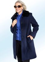 Korte mantel met knoopsluiting 