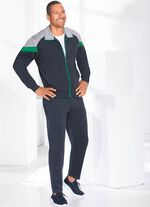 Vrijetijdspak met elastische mouwboorden 