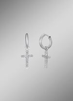 Veelzijdige creolen met synthetische zirkonia 