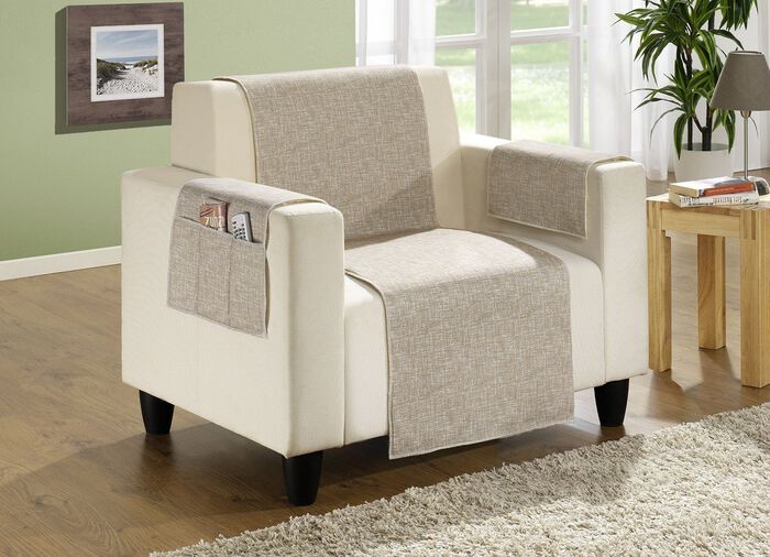 Woonaccessoires van 100% katoen, onderkant 100% scheerwol GROEN