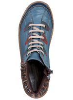 ELENA EDEN veterlaarsje met gekreukeld effect JEANS-MULTICOLOR